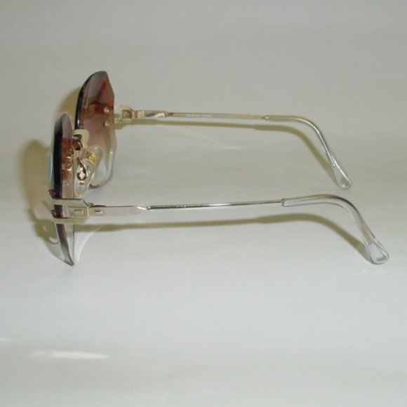 NWT Vintage 90's Lady Dia-Cut Bi-Focal Reading Sunglasses +1.50 (Gold/Brown) - Picture 2 of 4